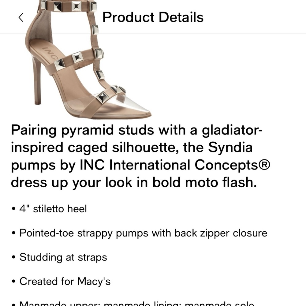 INC International Concepts Studded Heels - Picture 13 of 13